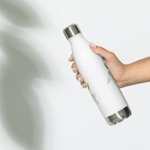 stainless steel water bottle white 17oz front 62b0be39a3c68