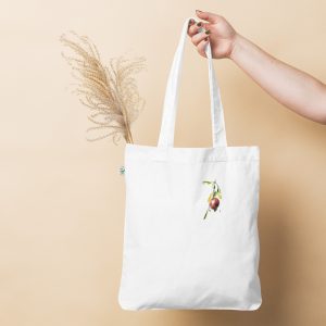 organic fashion tote bag white front 6329fe031e497